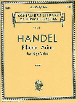 Georg Friedrich Händel Notenblätter 15 Arias for high voice and piano