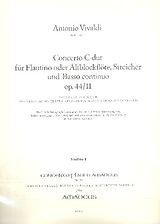 Antonio Vivaldi Notenblätter Concerto C-Dur op.44,11