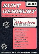  Notenblätter Bunt gemischt 23