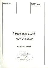  Notenblätter Singt das Lied der Freude für