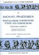 Michael Praetorius Notenblätter Tänze aus Terpsichore Band 6