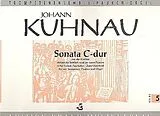 Johann Kuhnau Notenblätter Sonate C-Dur aus der Kantate Wenn ihr fröhlich seyd