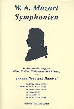 Wolfgang Amadeus Mozart Notenblätter Sinfonie C-Dur Nr.36 KV425
