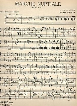 Felix Mendelssohn-Bartholdy Notenblätter Marche nuptiale