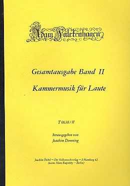 Adam Falckenhagen Notenblätter Gesamtausgabe Band 2 Kammermusik