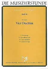 Jiri Hudec Notenblätter 4 Duettini