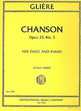 Reinhold Glière Notenblätter Chanson op.35,3