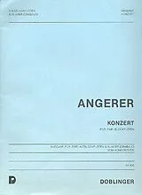 Paul Angerer Notenblätter KONZERT FUER 2 BLOCKFLOETEN FUER