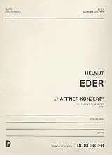 Helmut Eder Notenblätter HAFFNER-KONZERT OP.82 FUER FLOETE