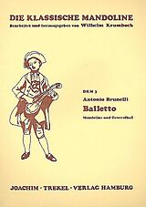 Antonio Brunelli Notenblätter Balletto