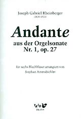 Joseph Gabriel Rheinberger Notenblätter Andante aus der Orgelsonate Nr.1 op.27