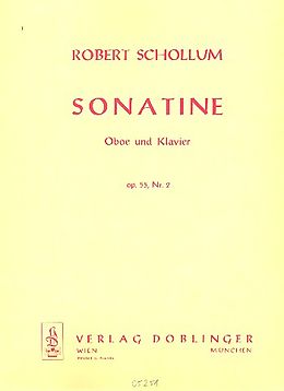 Robert Schollum Notenblätter SONATINE NR.2 OP.55 FUER OBOE