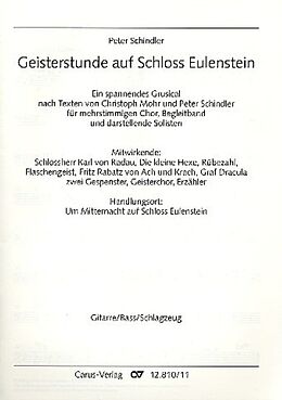 Peter Schindler Notenblätter Geisterstunde auf Schloss Eulenstein