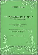 Nicolò Paganini Notenblätter Concerto re minore no.4