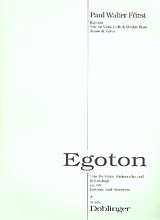 Paul Walter Fürst Notenblätter Egoton op.68 für Viola, Cello und