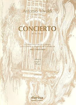 Antonio Vivaldi Notenblätter Konzert D-Dur in der Fassung für