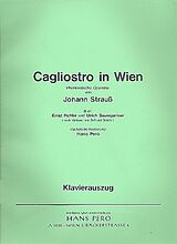 Johann (Sohn) Strauss Notenblätter Cagliostro in Wien