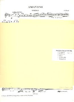 Georges Bizet Notenblätter Andantino für Streichorchester