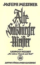Leopold Mozart Notenblätter Du wahrer Mensch und Gott