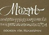 Wolfgang Amadeus Mozart Notenblätter Mozart-Büchlein für 2 Blockflöten (SA)