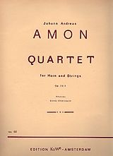 Johann Andreas Amon Notenblätter Quartett op.20,2 für Horn und