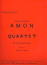 Johann Andreas Amon Notenblätter Quartett op.20,1