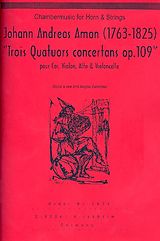 Johann Andreas Amon Notenblätter 3 Quartette op.109 für Horn und