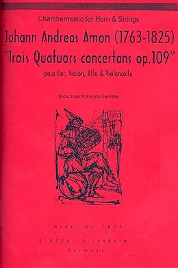 Johann Andreas Amon Notenblätter 3 Quartette op.109 für Horn und