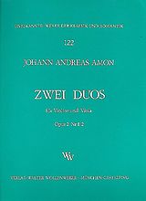 Johann Andreas Amon Notenblätter 2 Duos op.2 für Violine und Viola
