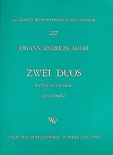 Johann Andreas Amon Notenblätter 2 Duos op.2