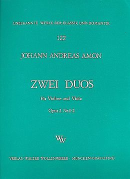 Johann Andreas Amon Notenblätter 2 Duos op.2