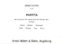 Ernst Kutzer Notenblätter Partita op.122 über den Choral Wer unterm Schutz des Höchsten steht