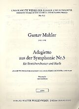 Gustav Mahler Notenblätter Adagietto aus der Sinfonie Nr.5