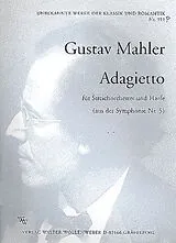 Gustav Mahler Notenblätter Adagietto aus der Sinfonie Nr.5