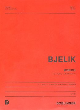 Martin Bjelik Notenblätter RONDO FUER KLAVIER, 2 BONGO UND