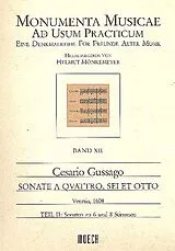 Cesario Gussago Notenblätter Sonate à 4, 6 et 8 Band 11 Teil 2
