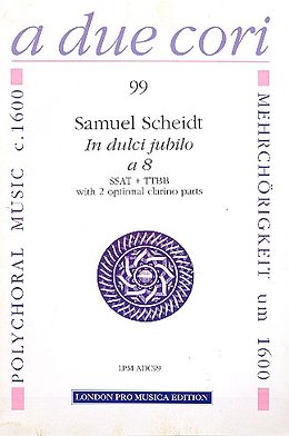 Samuel Scheidt Notenblätter In dulci jubilo à 8 for 8 instruments