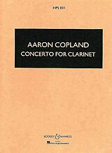 Aaron Copland Notenblätter Klarinettenkonzert HPS 831