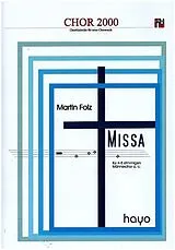 Martin Folz Notenblätter Missa für 4-8stg. Männerchor