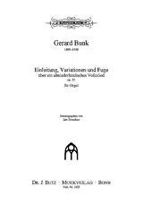 Gerard Bunk Notenblätter Einleitung, Variationen und Fuge über ein altniederländisches Volkslied