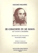 Nicolò Paganini Notenblätter Concerto mi maggiore no.3