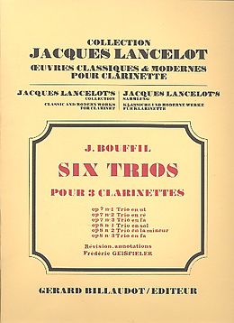 Jacques Bouffil Notenblätter Trio op.8,1 sol majeur