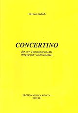Herbert Gadsch Notenblätter Concertino für 2 Tasteninstrumente