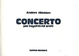 Anders Eliasson Notenblätter Concerto per fagotto ed archi