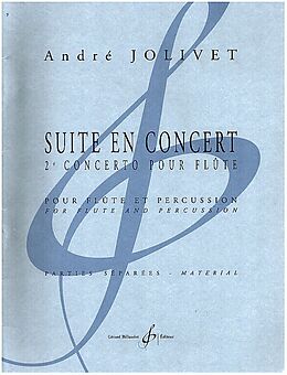 André Jolivet Notenblätter Suite en concert