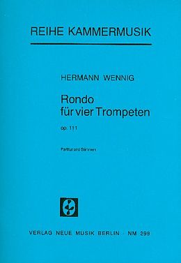 Hermann Wennig Notenblätter Rondo op.111 für 4 Trompeten