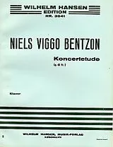 Niels Viggo Bentzon Notenblätter KONZERTETUEDE OP.48,2 FUER KLAVIER