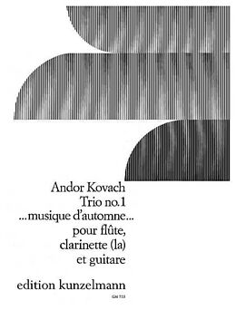 Andor Kovach Notenblätter Musique dautomne