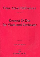 Franz Anton Hoffmeister Notenblätter Konzert D-Dur für Viola und