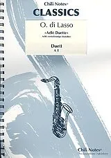 Orlando di Lasso Notenblätter 8 Motetten für Alt- und Tenor